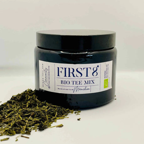 Bio Teemischung  für Kombuchaherstellung | 80g im Glas | FIRST8 Manufaktur GmbH