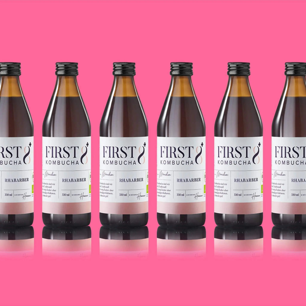 FIRST8 Raw Kombucha | RHABARBER | Bio | 6 x 330ml FIRST8 Manufaktur GmbH